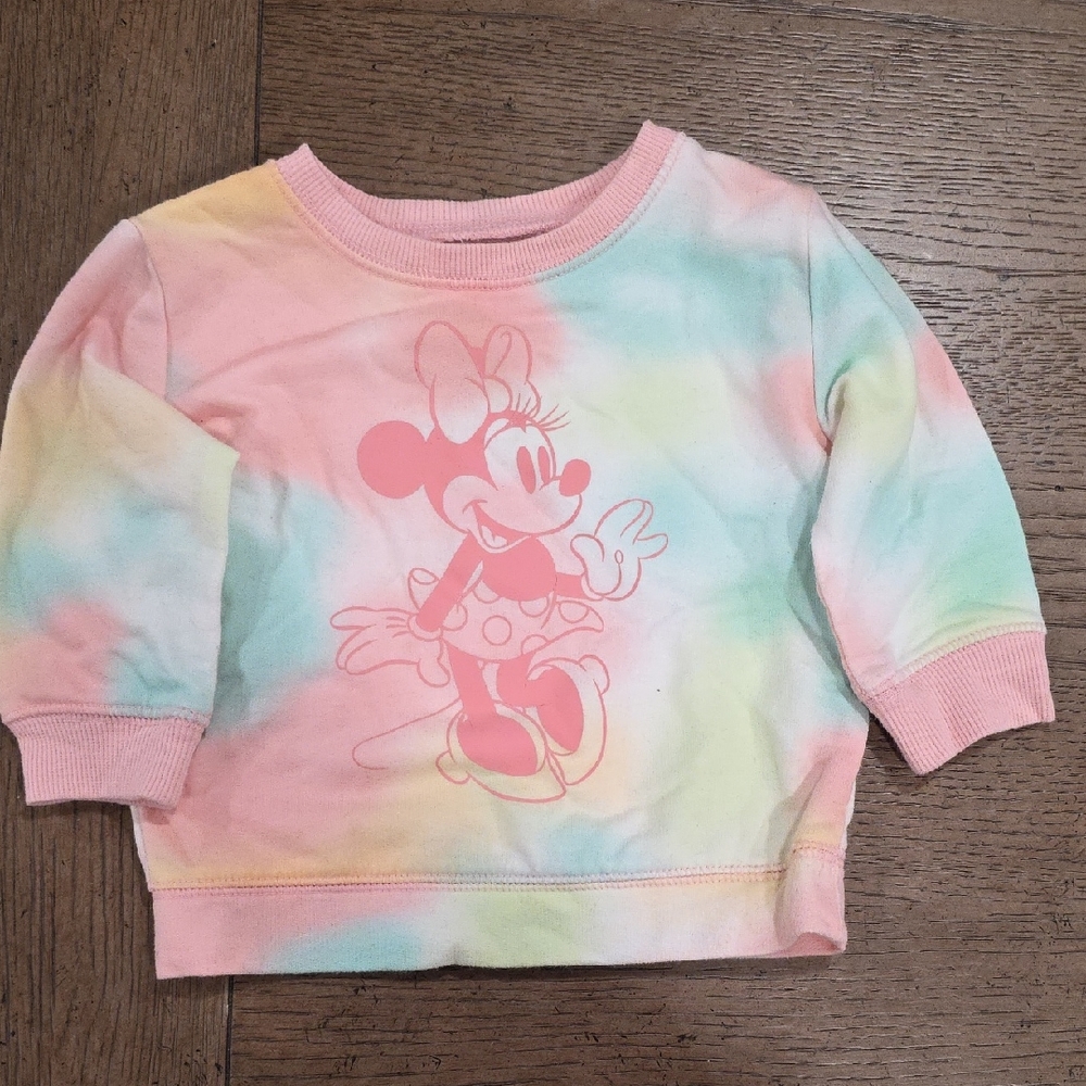 Disney Pink and Green Minnie Mouse Hoodie